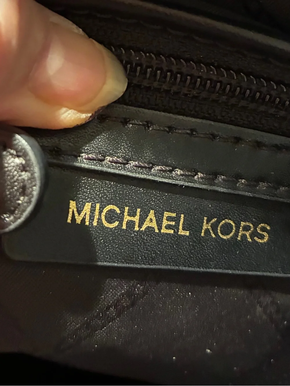 Michael Kors Brown, Black and Genuine Cowhide, Patterned Backpack